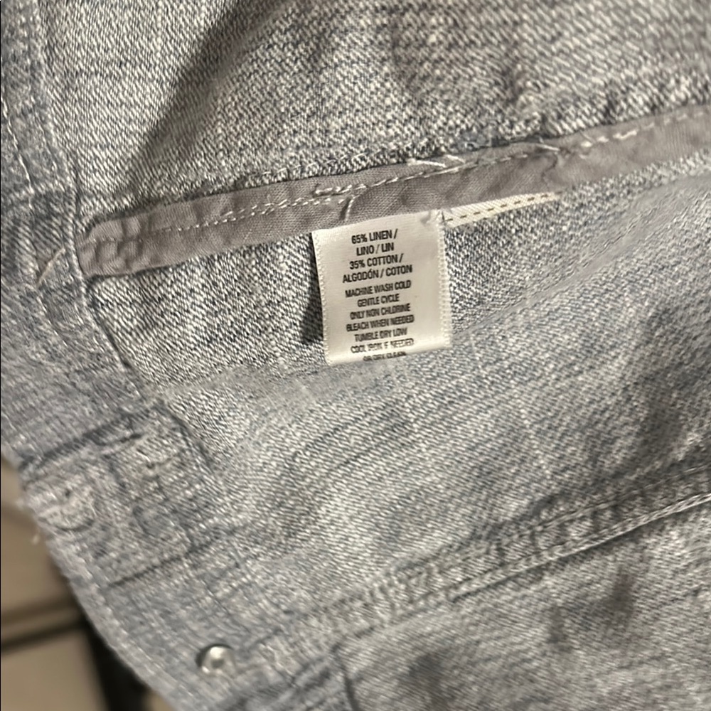 LOFT Linen/Cotton Jacket Cropped Lightweight - Picture 3 of 3